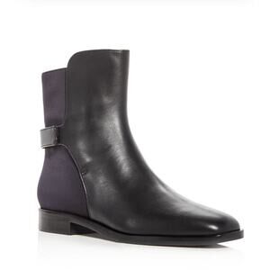 VIA SPIGA Black Leather Boots 1990s Vintage